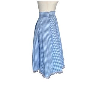 Blue Gingham Women's Skirt